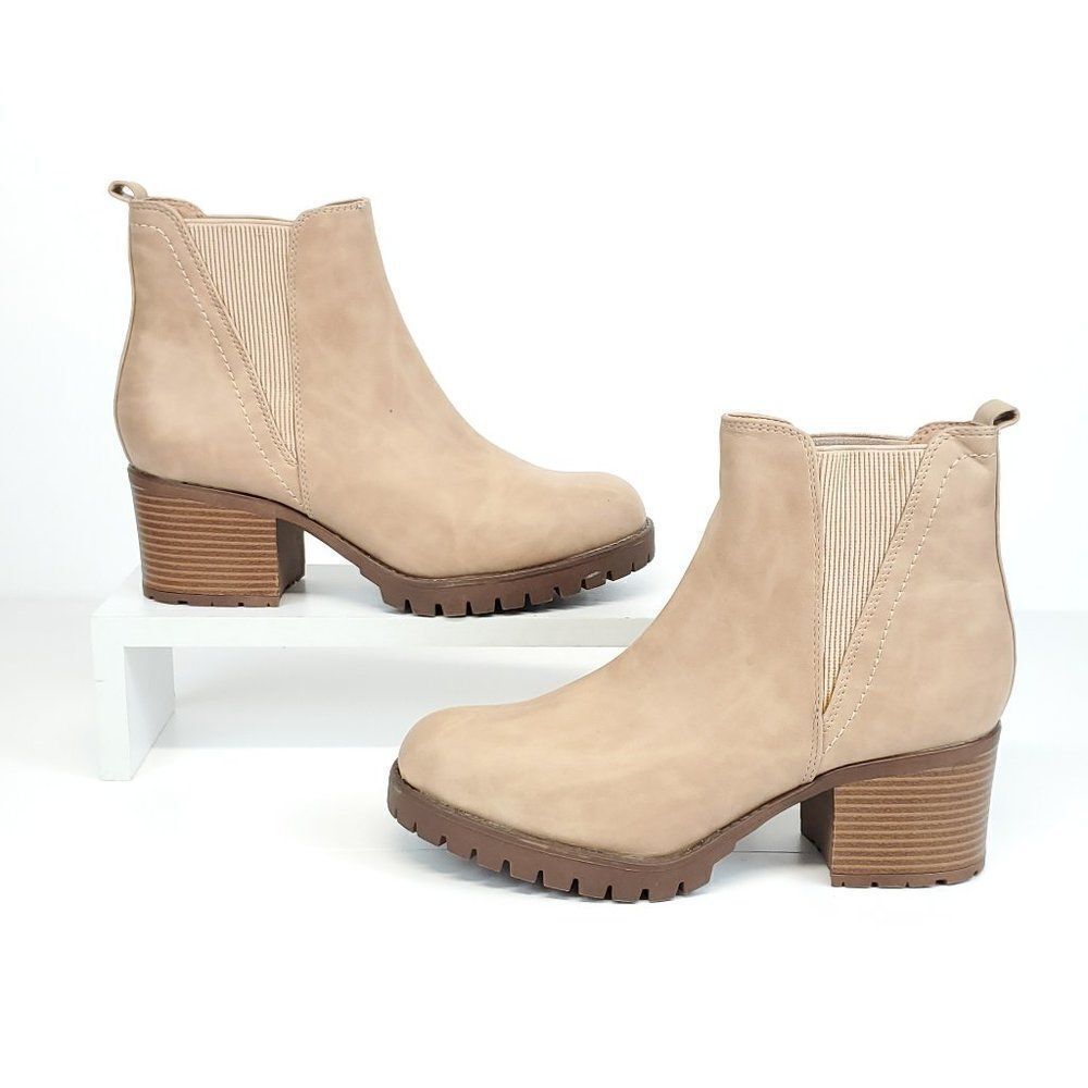 MIA Lylith Chelsea Lug Ankle Boot Size 10 - Picture 6 of 12